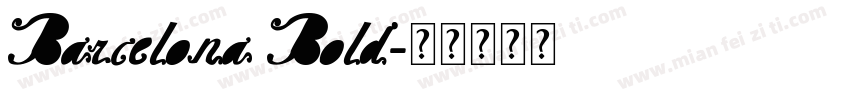 Barcelona Bold字体转换